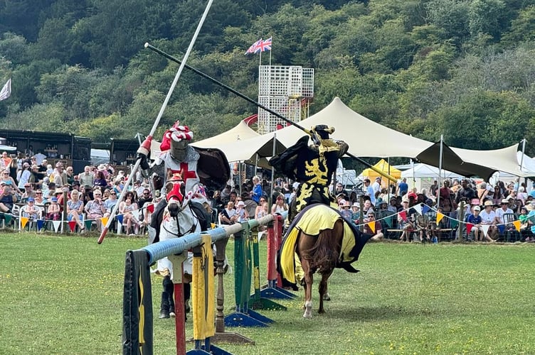 Jousting, The South Downs Show, Queen Elizabeth Country Park, Butser Hill, August 9th and 10th 2025.