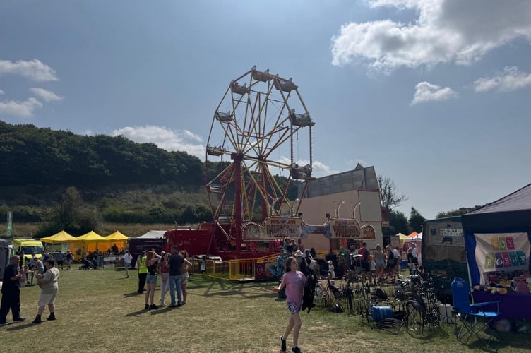 Big wheel, The South Downs Show, Queen Elizabeth Country Park, Butser Hill, August 9th and 10th 2025.