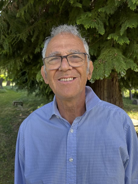 Haslemere author Robert Noble with his new memoir, I’m Autistic, Get Me Out of Here!, available now at The Haslemere Bookshop