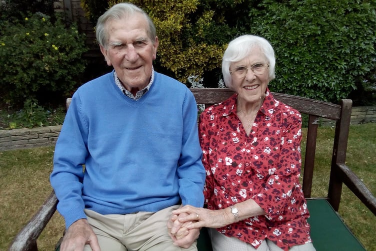 Graham Brooks, who has died aged 95, pictured with his wife Kay