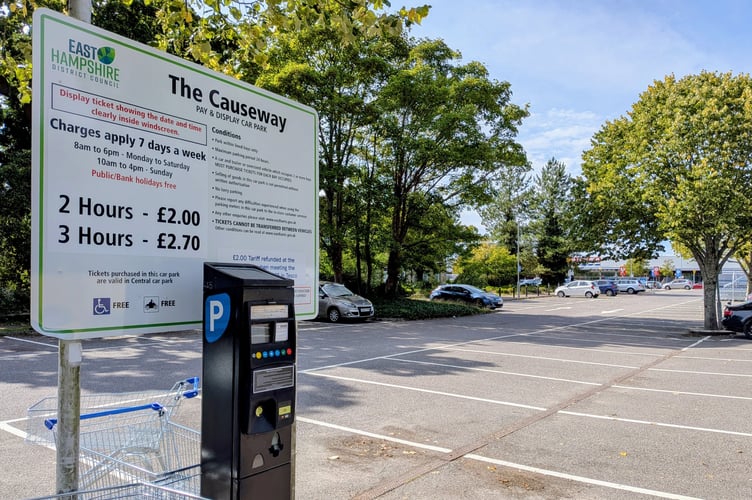 Tesco Causeway car park Petersfield