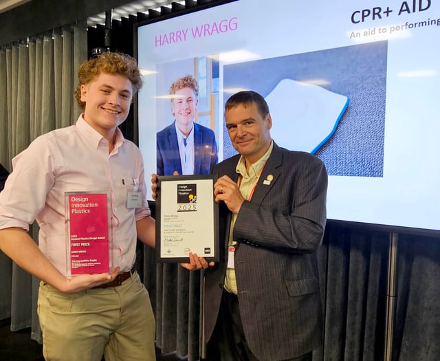 Clanfield student wins £1k UK design award with genius CPR device