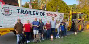 Surrey farmers deliver a message as Tractor of Truth driven to London