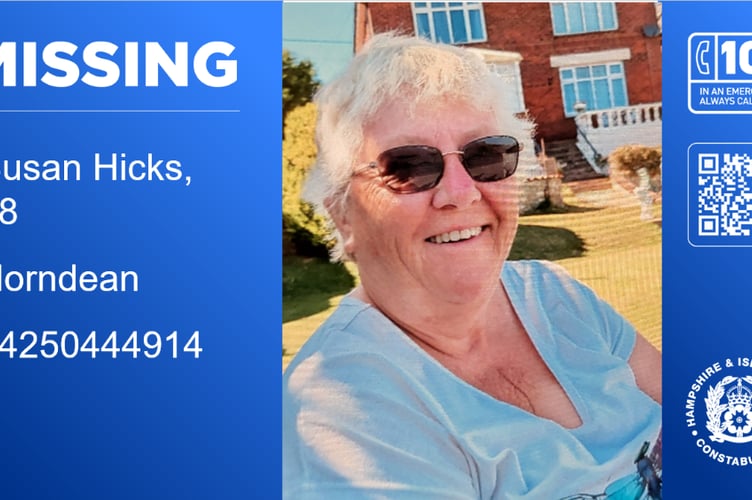 Susan Hicks Horndean Missing Person