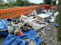 Anger at fly-tippers as lane near Clanfield blocked