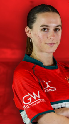 Petersfield Rugby Club woman player.