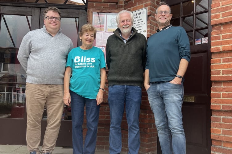 Left to right - Oli Leach, Dianne Bennett, Ken Griffiths and Howard Bicknell