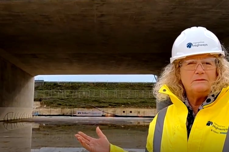 Cllr Lulu Bowerman, Cabinet Member for Highways at Hampshire County Council.