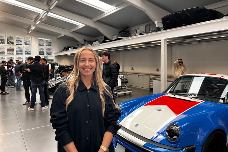 Co-owner Charlotte Lanzante at the Lanzante workshop, Sheet, near Petersfield at the charity open day.