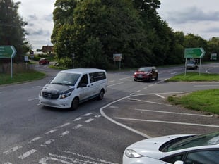 Corsa driver injured in hit and run involving van near Alton
