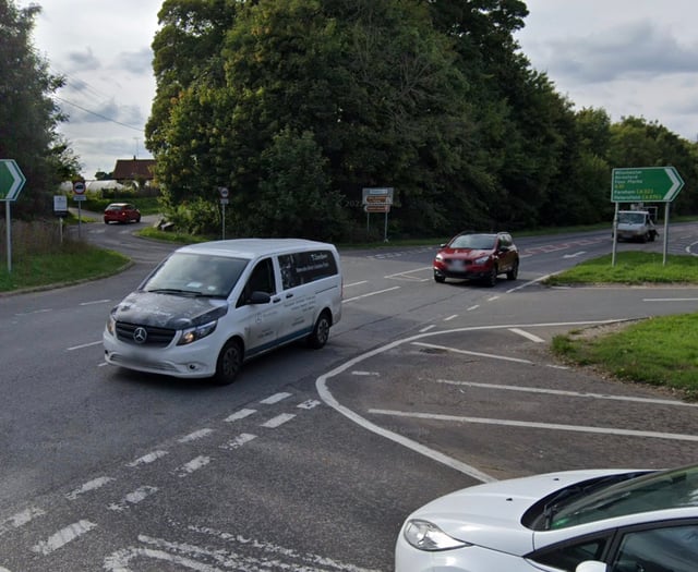 Corsa driver injured in hit and run involving van near Alton