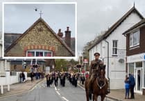 WATCH: Chinook flyover as Last Post sounded at Liss Remembrance service