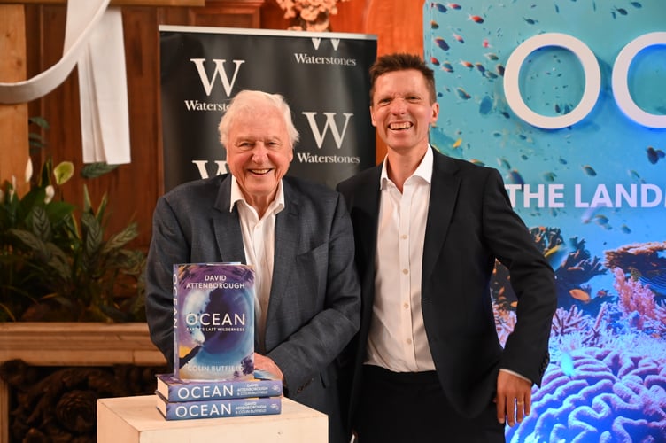 David Attenborough and Haslemere’s Colin Butfield, co-authors of Ocean, shortlisted for Waterstones Book of the Year