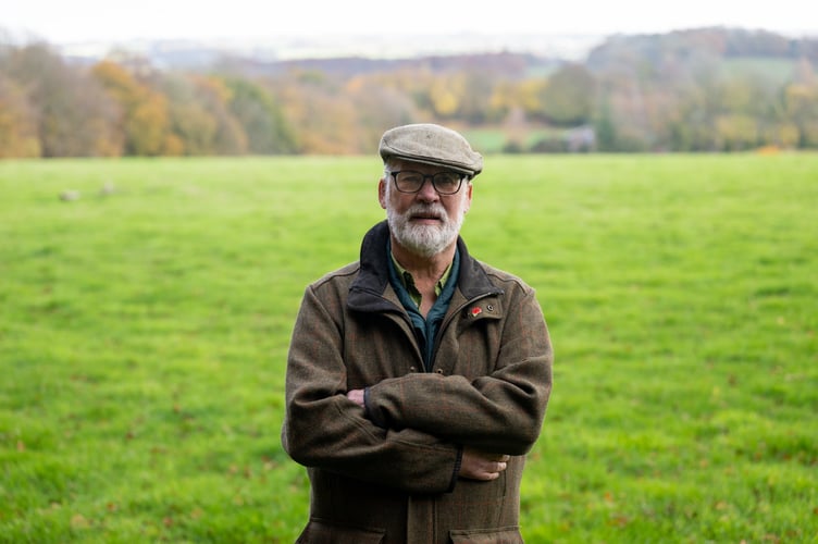 Sir Charles Cockburn whoâs heading up the opposition to the building of houses in Alton, Hampshire 7th November 2025. // Villagers living in 'Jane Austen country' fear their rolling countryside could be covered in 20,000 new homes - but have vowed to fight back. Locals in East Hampshire are worried the green fields that inspired Pride & Prejudice could be 'concreted over' so Labour housing targets can be met. This is not the first time the land has been earmarked for development - with residents previously seeing off plans for 1,200 houses on Chawton Park in 2021, and objecting to a public consultation in 2024. A recently published Land Availability Assessment shows many patches earmarked as potentials for development across the East Hampshire District Council (EHDC) area