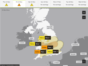 Amber warning issued as Storm Claudia set to hit region