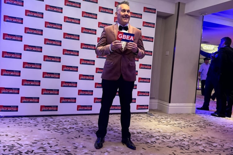 Farnham businessman Mark Green of Change Rebellion at the Great British Entrepreneur Awards.