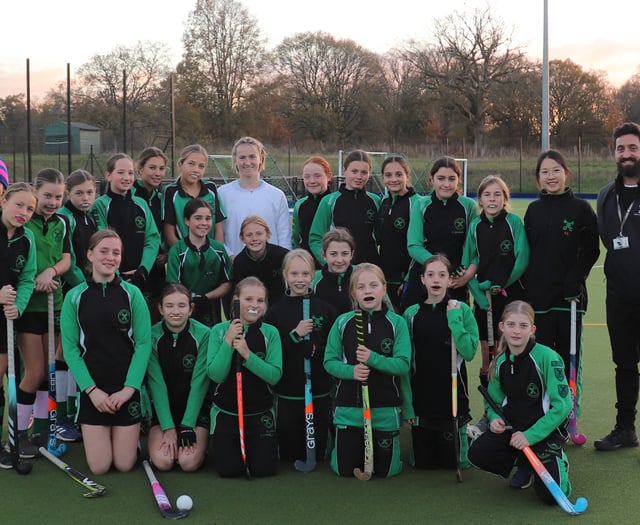 Pupils train with Olympic medallist