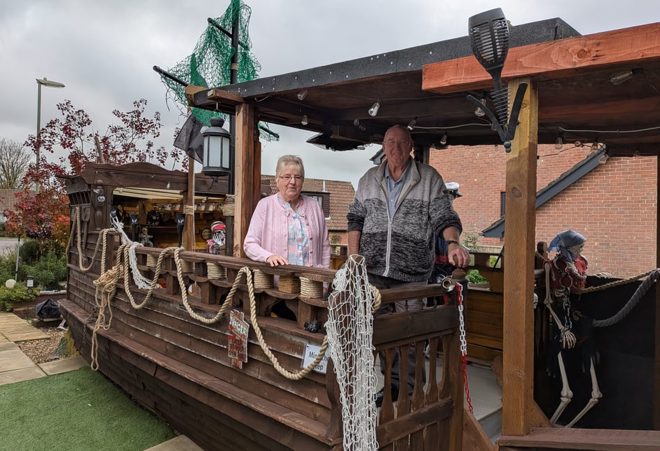Let me off the hook pleads pensioner who built pirate ship in garden