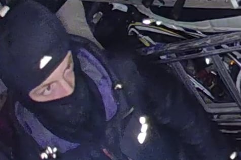 Police image of a man wanted in connection with a burglary in Petersfield.