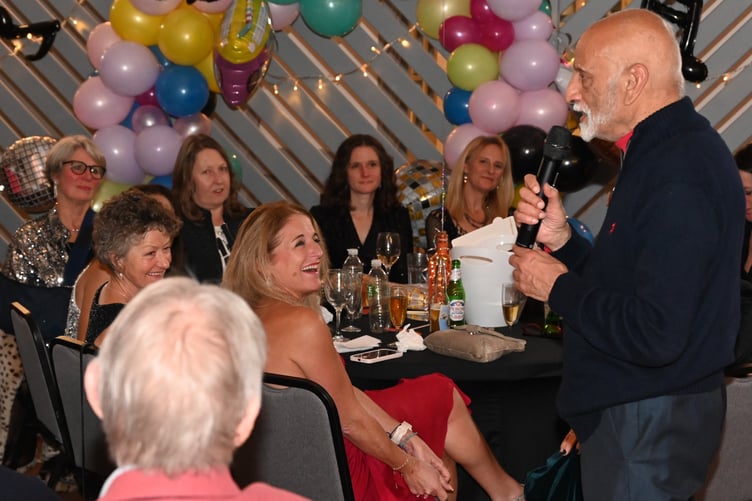 Founder member and first treasurer John de Moraes gives a speech