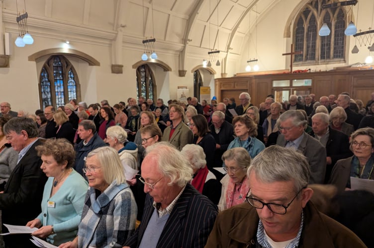 A packed St Christopher’s Church for the Hunter Centre’s annual Christmas concert.