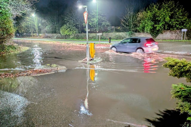 Heavy rainfall causing isolated flooding around Herald & Post area