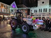 Merry motorcade cheered on by thousands around East Hants and Sussex