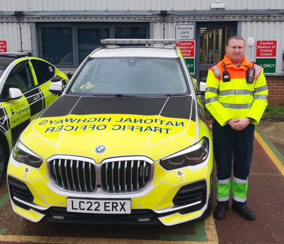 Michael Whyatt , a National Highways Traffic Officer based in Hampshire.