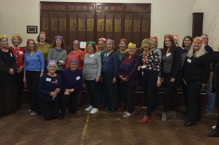 Bake, Natter and Roll Farnham WI meeting, Small Hall, Spire Church, South Street, Farnham, December 18th 2025.