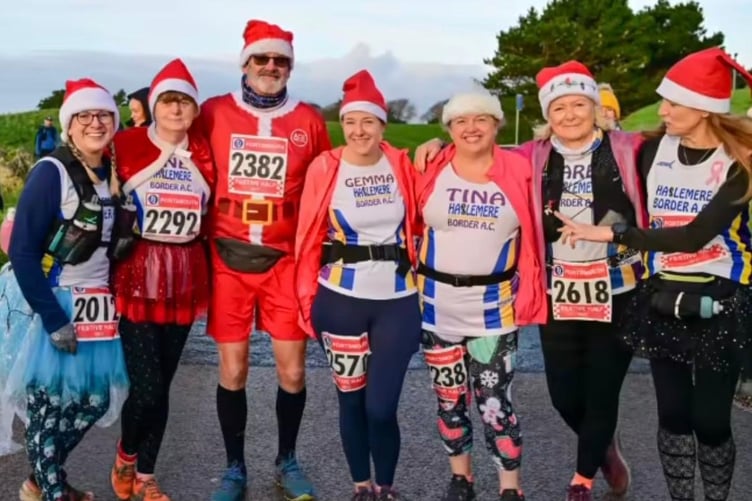 The HBAC festive half marathon runners