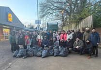 WATCH: Pick of the community as dozens join New Year's Day clean-up in Bordon
