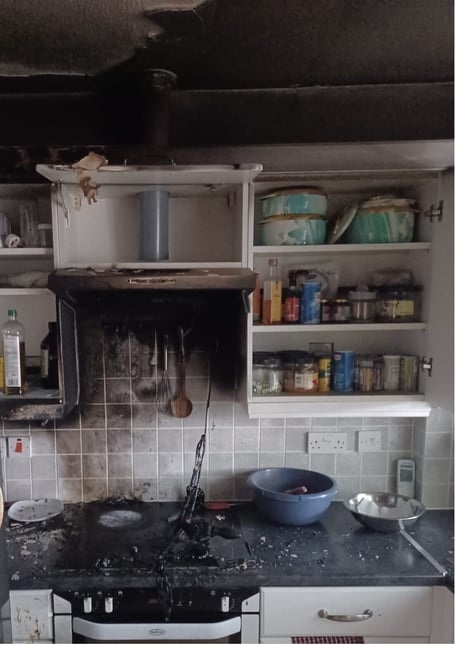 Horndean Chip Pan Fire Warning