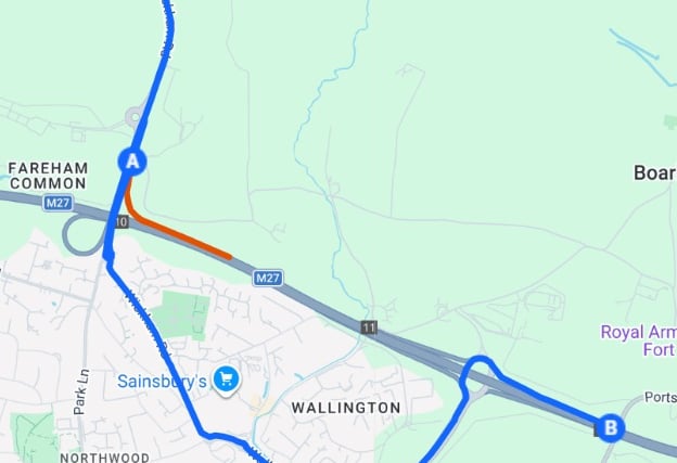 Overnight M27 closure planned