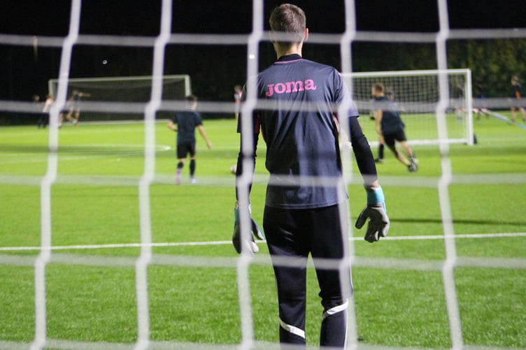 Action from a Football Mundial league