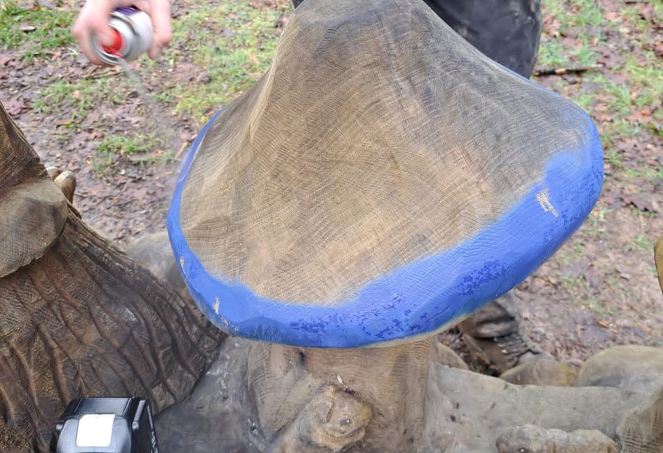 Unhappy trails as vandals target wood carvings