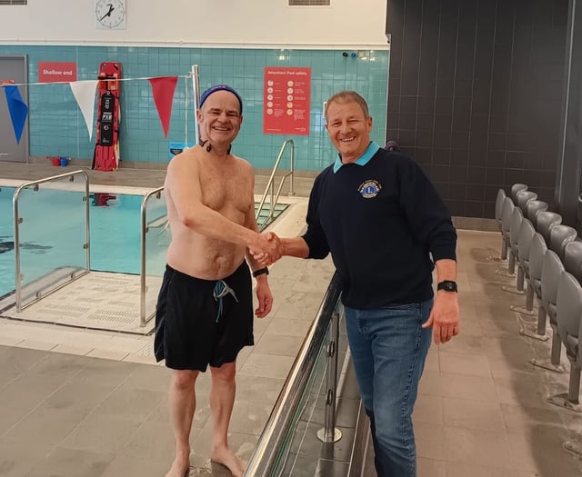 Thanks a ton as Woolmer Lion completes 50k swimming challenge