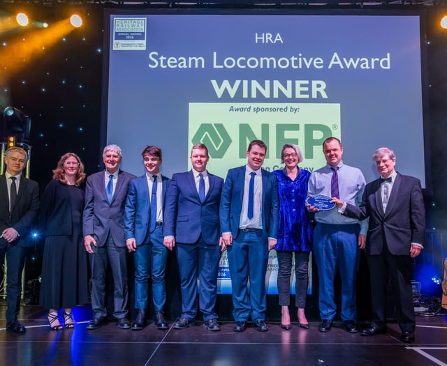 Steam engine restoration earns Watercress Line a national award