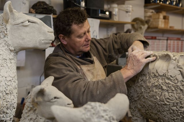 Animals sculpted from clay will greet AppArt visitors