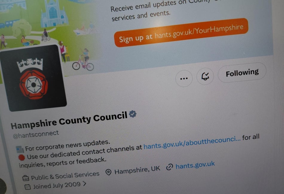 Hampshire County Council to stay on X despite ‘darker’ tone