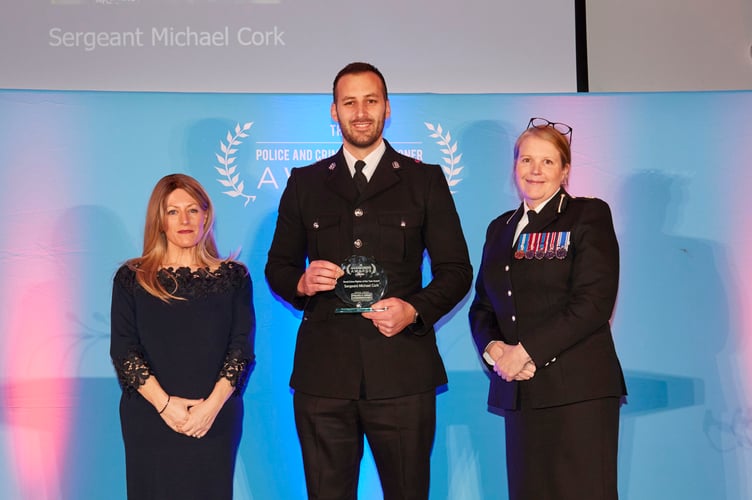 Sergeant Michael Cork from Bordon won the Rural Crime Fighter of the Year Award, Hilton Southampton Utilita Bowl hotel, March 13th 2026.
