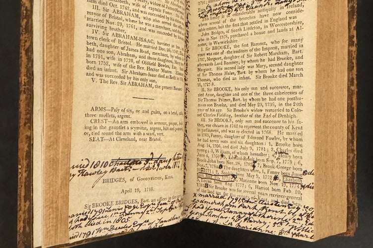 Annotated copy of The Baronetage.