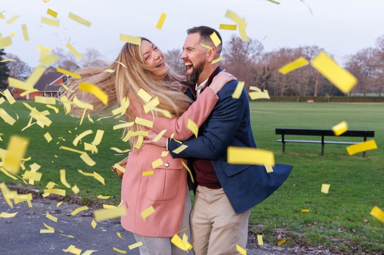 UNDER STRICT EMBARGO UNTIL 8:00am GMT Friday 27th March 2026
Stephanie and Rob Churchill - Omaze Monthly Millionaire winners. A lucky wife who celebrated winning £1 million by swigging fizz straight from the bottle in a cricket club carpark, is now planning to keep the bubbles flowing, with a hot tub top of her shopping list.Steph Churchill, 36, originally from Bolton but now living in Hampshire, is the latest winner of the Omaze Monthly Millionaire Draw, scooping a life-changing £1 million prize, completely tax-free.Omaze initially struggled to contact Steph after her win, as she had not provided a phone number and did not see multiple emails as she had been offline while travelling back from a funeral.When she did open her inbox, she eventually decided to reply to the Omaze emails when curiosity got the better of her. Within moments of replying, her life had "changed forever".