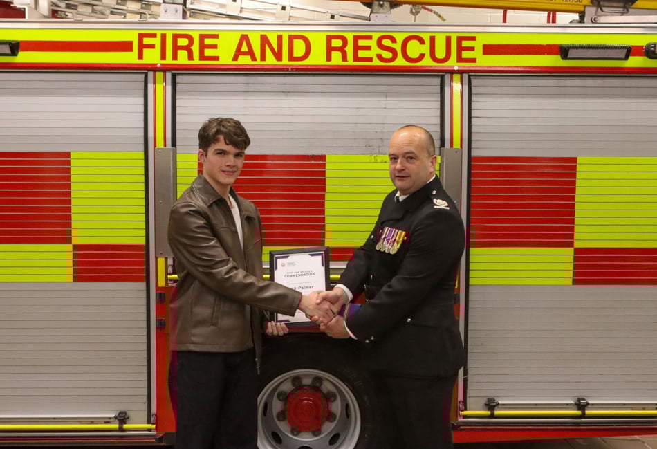 Teenager, 15, honoured after helping save neighbour’s life
