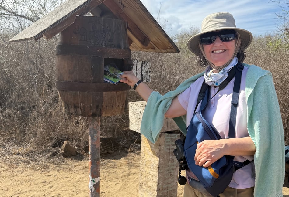 Classy gesture from Galapagos visitor to former Petersfield teacher