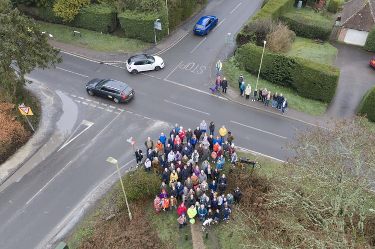 Durford Road Pulens Lane crossroads Petersfield