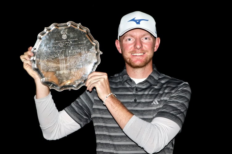 Liphook Golf Club's George Saunders won the 2025 Hampshire Salver at Blackmoor Golf Club (Photo: Andrew Griffin/AMG PICTURES)