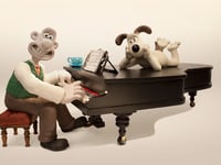 Orchestral accompaniment to Wallace and Gromit's big moments