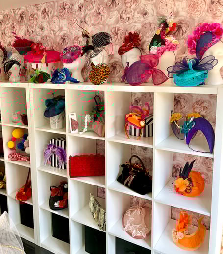 Hats made by LMJL Millinery in Rogate.