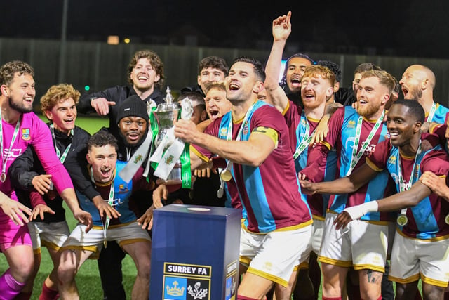 WATCH: Farnham Town boss Paul Johnson praises side after cup final win