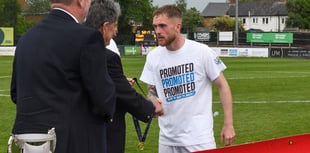 WATCH: Farnham Town midfielder Bobby-Joe Taylor celebrates promotion